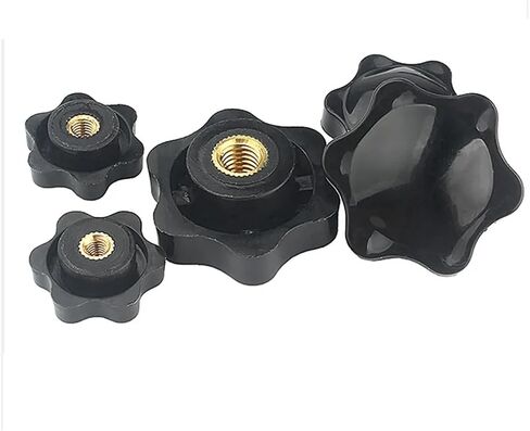 يده البرقوق شد المكسرات مقبض مؤشر ترابط النجوم المكسرات الإبهام الأسود (النوع 2 ، M6 38 5pcs) in Saudi Arabia
