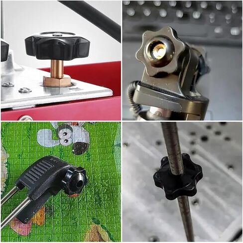 يده البرقوق شد المكسرات مقبض مؤشر ترابط النجوم المكسرات الإبهام الأسود (النوع 2 ، M6 38 5pcs) in Saudi Arabia