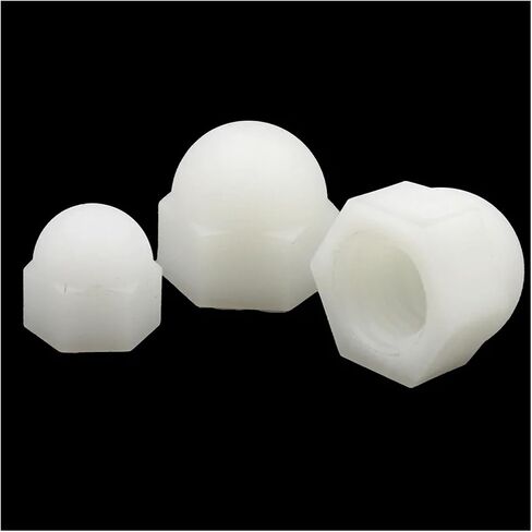 Plastic Nylon Acorn Cap Dome Nuts Hexagon Nut(White,M16 (5pcs)) in Saudi Arabia