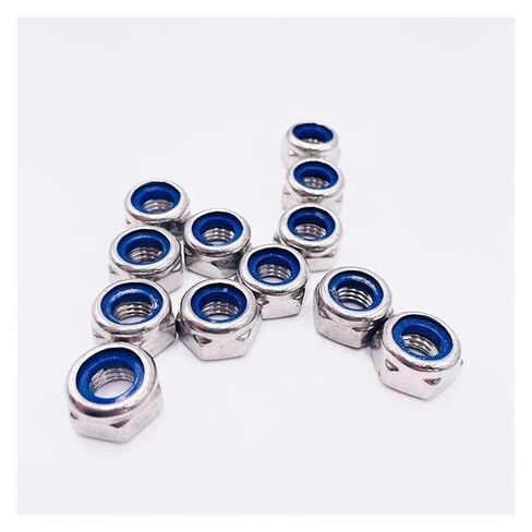 القفل من النايلون من الفولاذ المقاوم للصدأ القفل الجوز سداسي مضاد للانزلاق ومضاد للاختلاف القفل الذاتي القفل in Kuwait