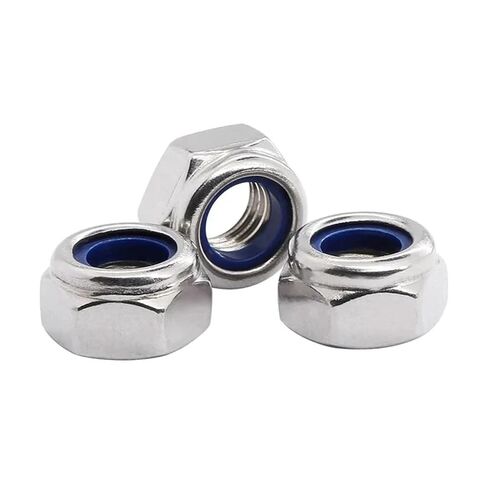 القفل من النايلون من الفولاذ المقاوم للصدأ القفل الجوز سداسي مضاد للانزلاق ومضاد للاختلاف القفل الذاتي القفل in Kuwait