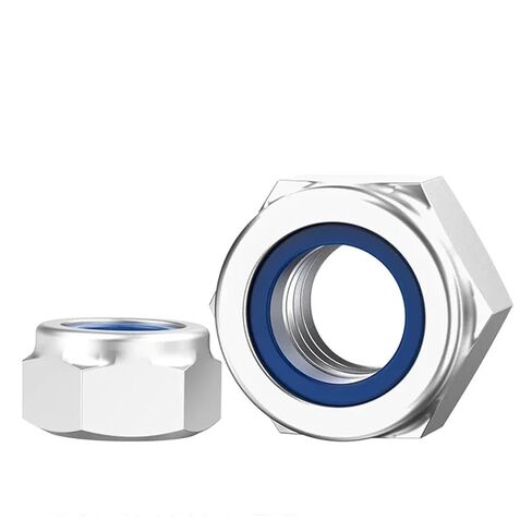 القفل من النايلون من الفولاذ المقاوم للصدأ القفل الجوز سداسي مضاد للانزلاق ومضاد للاختلاف القفل الذاتي القفل in Kuwait