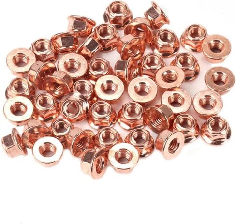 Copper-Plated Head Stud Lock Nuts Copper Bolt Screw Bolt Screw Turbo Exhaust Stud Hex in Saudi Arabia
