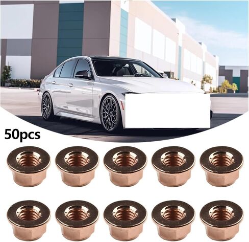 Copper-Plated Head Stud Lock Nuts Copper Bolt Screw Bolt Screw Turbo Exhaust Stud Hex in Saudi Arabia