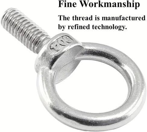 Stainless Steel Lifting Eye Nuts Screw Ring Extended Eyebolt(M6,1PC) in Saudi Arabia