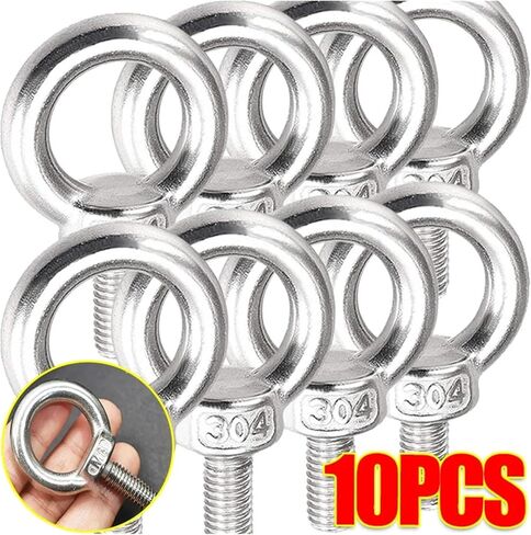 Stainless Steel Lifting Eye Nuts Screw Ring Extended Eyebolt(M6,1PC) in Saudi Arabia