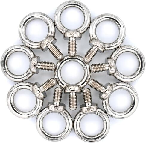 Stainless Steel Lifting Eye Nuts Screw Ring Extended Eyebolt(M6,1PC) in Saudi Arabia