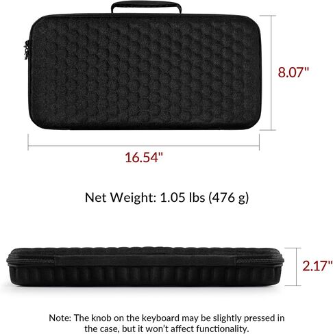 Keychron Carrying Case for Q1 / Q1 Pro / Q1 Max / V1 / V1 Max & Lemokey P1 / P1 Pro / P1 HE – Black EVA Hard Shell Canvas Bag with Molded Liner and Comfortable Handle for Travel & Storage in Saudi Arabia