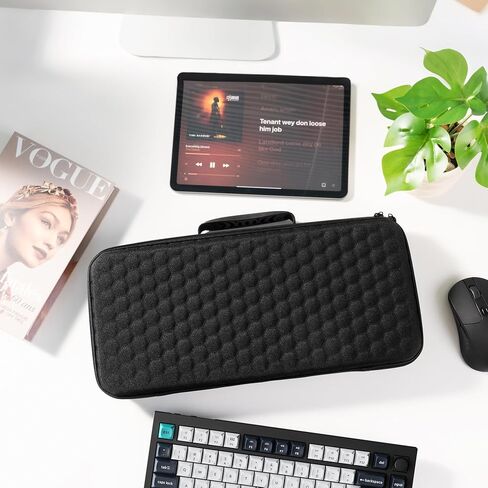 Keychron Carrying Case for Q1 / Q1 Pro / Q1 Max / V1 / V1 Max & Lemokey P1 / P1 Pro / P1 HE – Black EVA Hard Shell Canvas Bag with Molded Liner and Comfortable Handle for Travel & Storage in Saudi Arabia