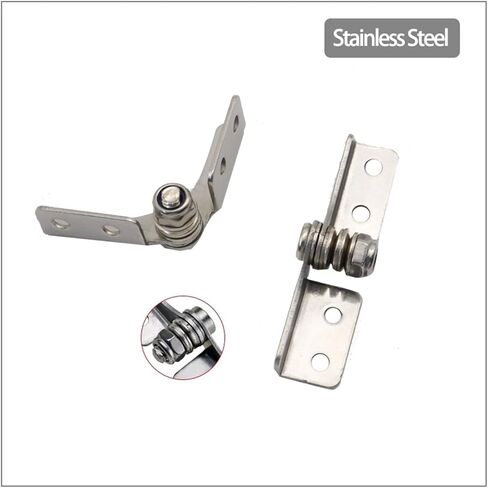 Stainless Steel Damping Hinge Adjustable Shaft Torque Can Stop at Any Angle Machinery 1Pcs(Left,0.4N.m) in Saudi Arabia