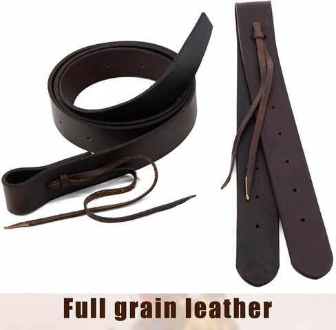 Jeereal Heavy Oil Harness Leather Latigo(1.75" x 68.5"),Off Billet Cinch Straps Set for Western Horse Saddle in Saudi Arabia