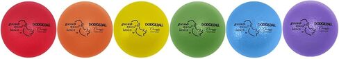 Champion Sports Rhino Skin Dodgeball Set – 6 Soft Foam Dodgeballs with Tear-Resistant Coating, Grip Surface, Low Bounce, Mesh Bag, Indoor & Outdoor Playground or PE Class Ball Set – 6" or 7" in Saudi Arabia