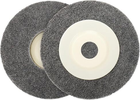 CAARLA Grinding Wheel Angle Grinder Polishing 2/5/10pcs 4 inch 100mm Nylon Fiber Polishing Wheel 7P Non-Woven Abrasive Disc 16mm Bore Dia Grinding Derusting Wheel for Metal(2pcs) in Saudi Arabia