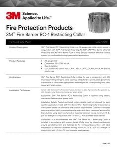 Fire Barrier Restricting Collar, 25 ft. L in Saudi Arabia