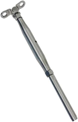 Prolinemax Marine Stainless Steel 5/16" Deck Toggle & Swage Stud Turnbuckle 3/16" Cable in Saudi Arabia
