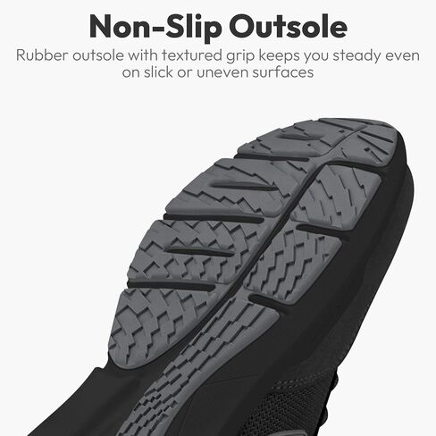 Walking Shoes for Men with Arch Support, Plantar Fasciitis Shoes with Wide Toe Box, Lightweight Breathable Men Sneakers for Cushioned Comfort in Kuwait