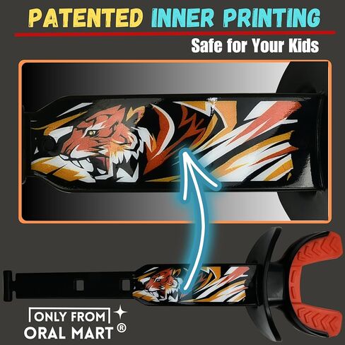 حراسة فم كرة القدم (2025 الولايات المتحدة الأمريكية) بلون مزدوج مع حزام رسومي - Fit Fit (بدون غليان) - لسان حارس الشفة للشباب (يعمل مع الأقواس) in Kuwait