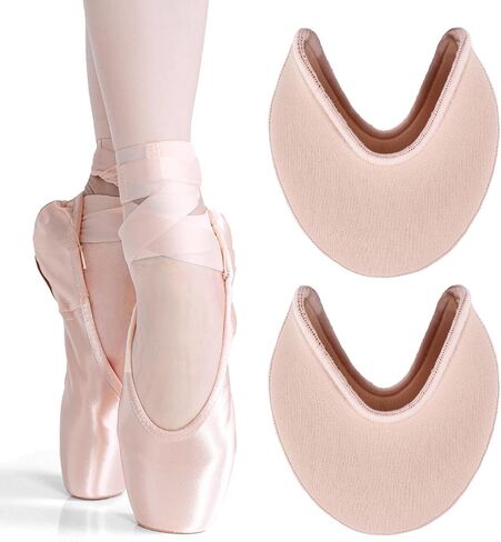 Ballet Dance Pointe Shoe Socks Pad, Toe Pads for Pointe Shoes, Anti-Slip Toe Half Socks, Relief Forefoot Pain Point Shoes Ballet Slipper(Color:Light Pink) in Saudi Arabia