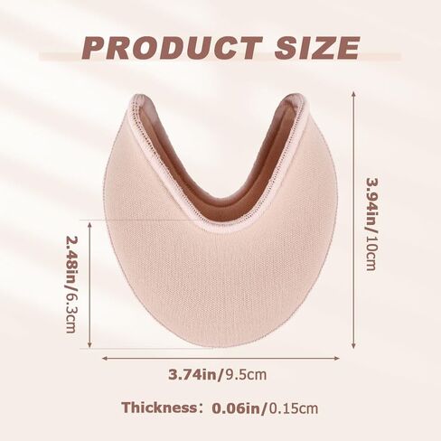 Ballet Dance Pointe Shoe Socks Pad, Toe Pads for Pointe Shoes, Anti-Slip Toe Half Socks, Relief Forefoot Pain Point Shoes Ballet Slipper(Color:Light Pink) in Saudi Arabia
