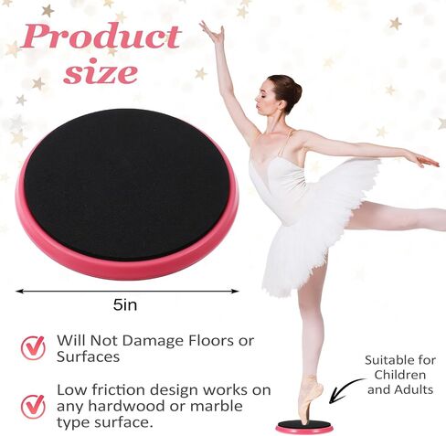 3 Pcs Turning Boards for Dancers – Improve Pirouette Technique & Balance, Ideal Turn Board for Ballet, Dancing & Figure Ice Skating, Portable Spin Disc for Dance & Spinner Disk Training Equipment in Saudi Arabia