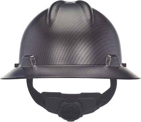 MSA 10204786 Hydro Dip V-Gard HART Full-Brim HAT مع FAS-TRAC III Ratchet Suspension | قذيفة البولي إيثيلين ، أشرطة التاج للتكيف الذاتي - الحجم القياسي في الكربون الرياضي in Kuwait