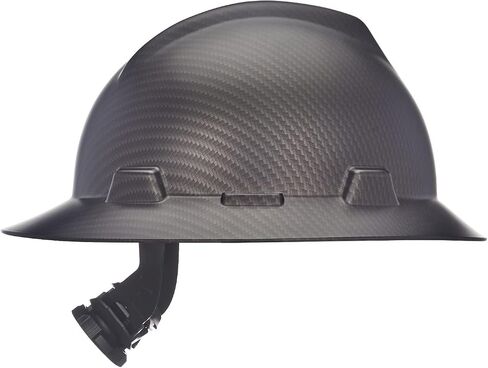 MSA 10204786 Hydro Dip V-Gard HART Full-Brim HAT مع FAS-TRAC III Ratchet Suspension | قذيفة البولي إيثيلين ، أشرطة التاج للتكيف الذاتي - الحجم القياسي في الكربون الرياضي in Kuwait