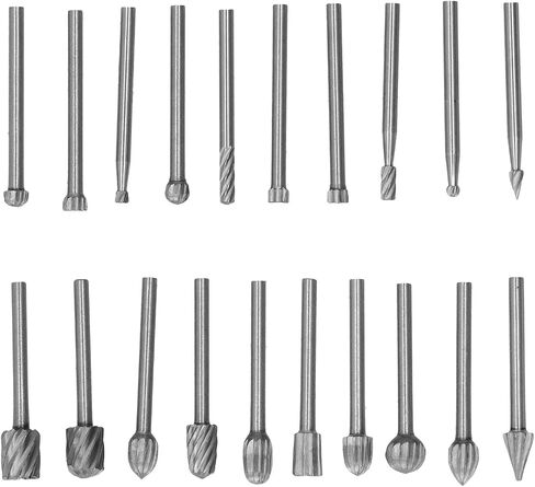 20pcs عالي السرعة الصلب ملف دوار DIY مجموعة طحن مجموعة ملحق لرجال الخشب in Saudi Arabia
