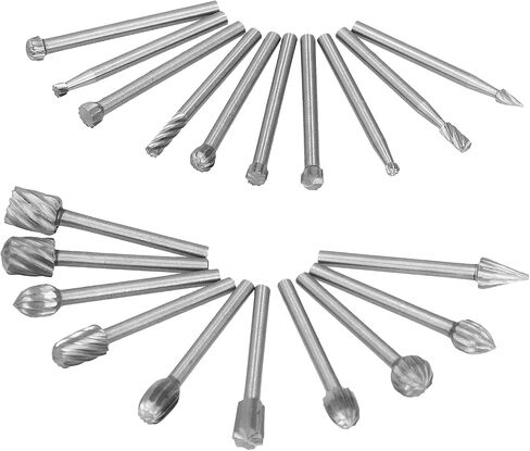 20pcs عالي السرعة الصلب ملف دوار DIY مجموعة طحن مجموعة ملحق لرجال الخشب in Saudi Arabia