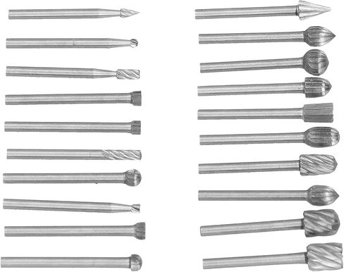 20pcs عالي السرعة الصلب ملف دوار DIY مجموعة طحن مجموعة ملحق لرجال الخشب in Saudi Arabia