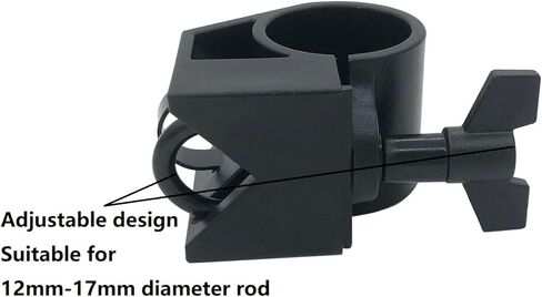 Electronic Drum Rack Clamp Adjustable 12mm-37mm Drum Rack T Clamp, Percussion Drum Rack Tube Clip Bracket for 1.46inch Electronic Drum Kit Connection Poles in Saudi Arabia