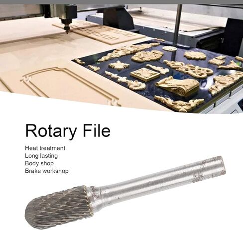 12mm Rotary File Double Grain Cemented Carbide WearResistant Tungsten Steel Grinding Head Polished (M1225M06) in Saudi Arabia