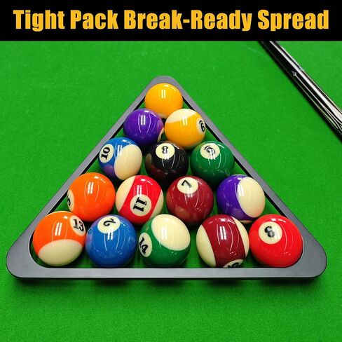 Aluminum Alloy Pool Ball Rack Billiard Ball Triangle Rack for 2-1/4" Pool Balls, Pool Table Ball Holder Positioning Rack in Kuwait