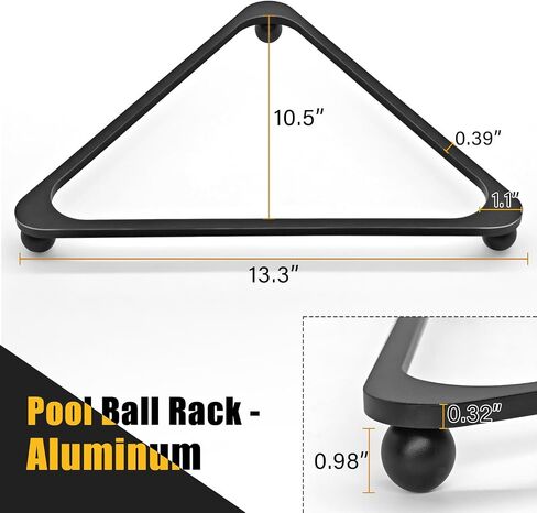 Aluminum Alloy Pool Ball Rack Billiard Ball Triangle Rack for 2-1/4" Pool Balls, Pool Table Ball Holder Positioning Rack in Kuwait