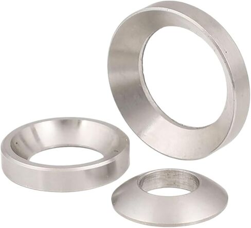 غسالة Countersunk ، غسالة كوب من الصلب ، 304 غسالة مخروطية/كروية (اللون: الفضة ، الحجم: 2PCS M8 مخروطية) (اللون: الفضة ، الحجم: 5pcs M6 كروية) (2pcs M10 مخروطية) in Saudi Arabia