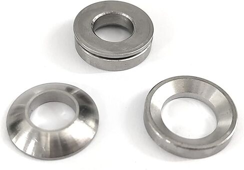 Countersunk Washer,Cup Washer, M6 M8 M10 M12 M14 M16 M18 M20 Countersunk Spherical Conical Washer Flat Solid Head Conical Gasket Stainless Steel Washers (Color : Silver, Size : M6 5set) (Color : Silv in Saudi Arabia
