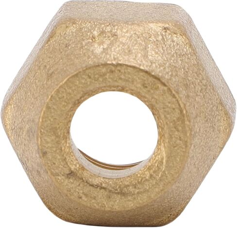 1/4 Inch Brass Nut for Copper Pipe 10 Pcs Air Conditioning Fuel Line Fittings with 150 PSI Max Pressure -65℉ to 250℉ Temperature Range in Saudi Arabia