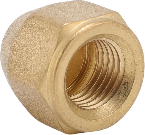 1/4 Inch Brass Nut for Copper Pipe 10 Pcs Air Conditioning Fuel Line Fittings with 150 PSI Max Pressure -65℉ to 250℉ Temperature Range in Saudi Arabia