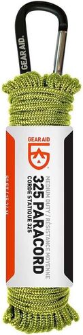 GEAR AID 325 باراكورد وحلقة تسلق، سلك أدوات للتخييم والمشي لمسافات طويلة، أسود، 50 قدم in Kuwait