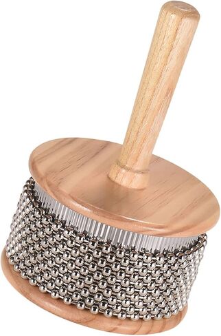 Matybobe Wooden Cabasa Percussion Musical Musical chain chain و Cylinder Pop Pop Shaker for Classroom Band متوسطة الحجم in Saudi Arabia
