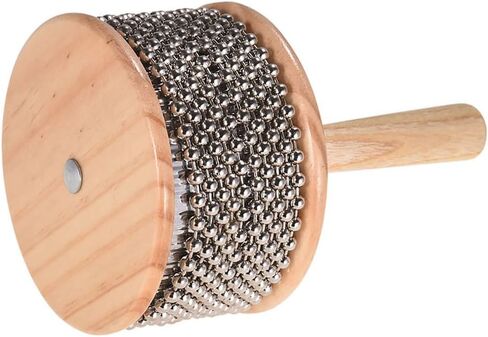 Matybobe Wooden Cabasa Percussion Musical Musical chain chain و Cylinder Pop Pop Shaker for Classroom Band متوسطة الحجم in Saudi Arabia