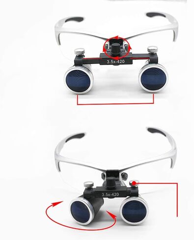 2.5x/3.5x 420mm الأسنان Loupe Magnifier Machirical Massion Surgery Surgeric Surgeric Surgical Oper in Kuwait
