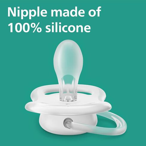 Philips Avent Ultra Air Pacifier - 4 x Light, Breathable Baby Pacifiers for Babies Aged 0-6 Months, BPA Free with Sterilizer Carry Case (Model SCF085/49) in Kuwait