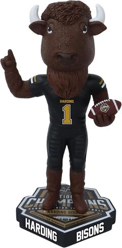 Harding Bisons 2023 Division II Football National Champions Black Bobblehead in Saudi Arabia