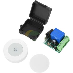 433Mhz Dc 12V Universal Wirieless Remote Control Switch 1-Channel Relay Receiving Module with Shell Circular Sticker Switch in Saudi Arabia