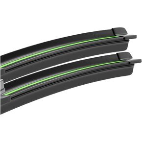 تناسب Nissan Leaf ZE0 ZE1 2010-2023 Front Wiper Wiper Blades 2PCS Windscreen Window Accessories 2015 2015 2017 2019 2020 (Black-Green ، MK2 ZE1 (2017-2023)) in Kuwait