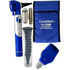 Cynamed Otoscope - Ear Scope with Light, Ear Infection Detector, Both Adult and Pediatric Disposable Specula Tips (Gray) in Saudi Arabia