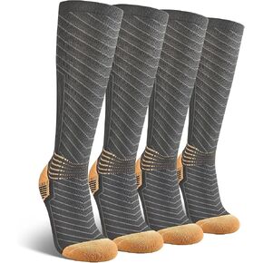 جوارب ضغط النحاس الإيرامي للرجال نساء 15-20 مم زئبق دعم الكاحل الخامس على شكل جوارب جوارب فتيل in Kuwait