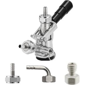 منزل تخمير المنزل المحترف Sankey Ceg Acplers ، D System/S System Brewing Keg Tap Coupler Beer Potenser Potterling Brewing Accessories (D Type Elbow) in Kuwait