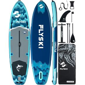 11'x34 Ultra Wide Paddleboards, Inflatable SUP&420lb Capacity for All Skill, Stand-up Paddle Board for Adults, Yoga/Fishing/Family, EVA Deck, US Fin, High-Pressure Pump, 100L Bag, Safety Leash in Saudi Arabia