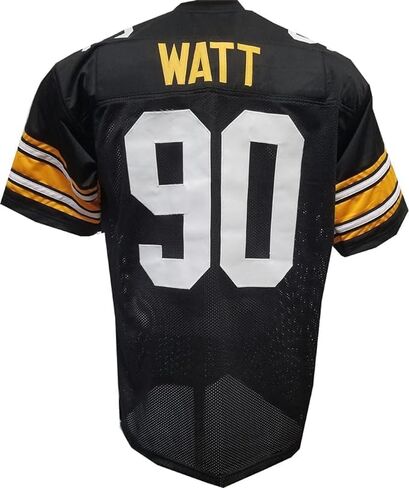 Generic TJ Watt Custom Stitched Football Black Jersey Mens SIZE ADULT SMALL in Saudi Arabia
